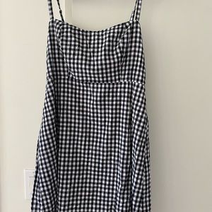 Azalea black and white gingham sundress in W size S
